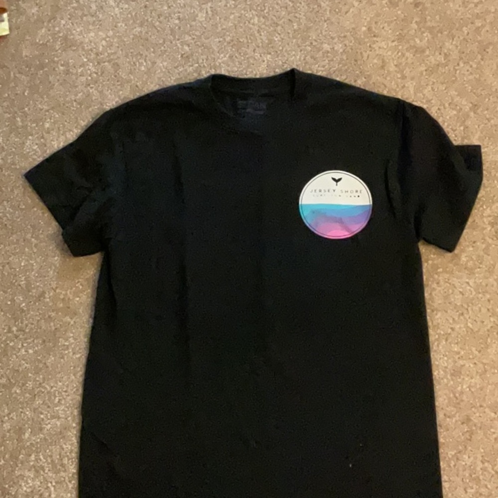 Black T-Shirt with Jersey Shore Logo